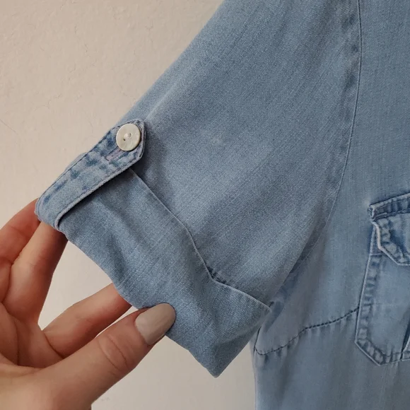 × SOLD ×Crazy Horse • Lyocel Chambray Maxi size 4P - Picture 3 of 7